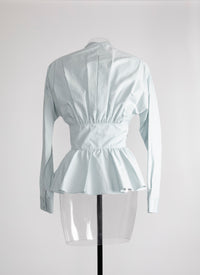 Chemise corset - Bleu Indigo