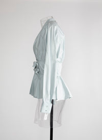 Chemise corset - Bleu Indigo