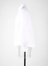 Chemise à manches bouffantes - Blanc