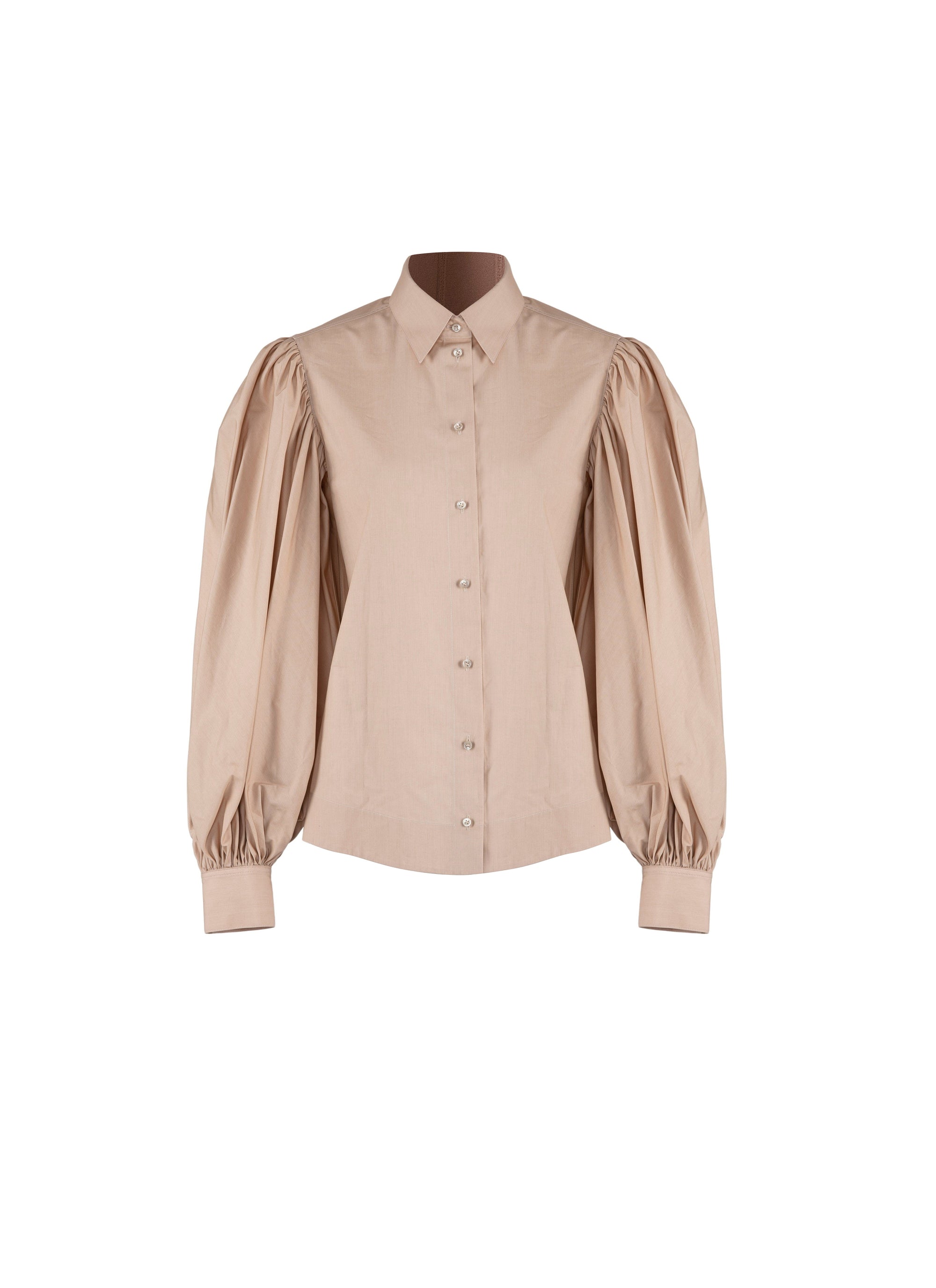 Chemise à manches bouffantes - Vanille