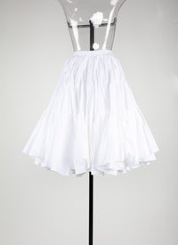 Jupe en popeline - Blanc