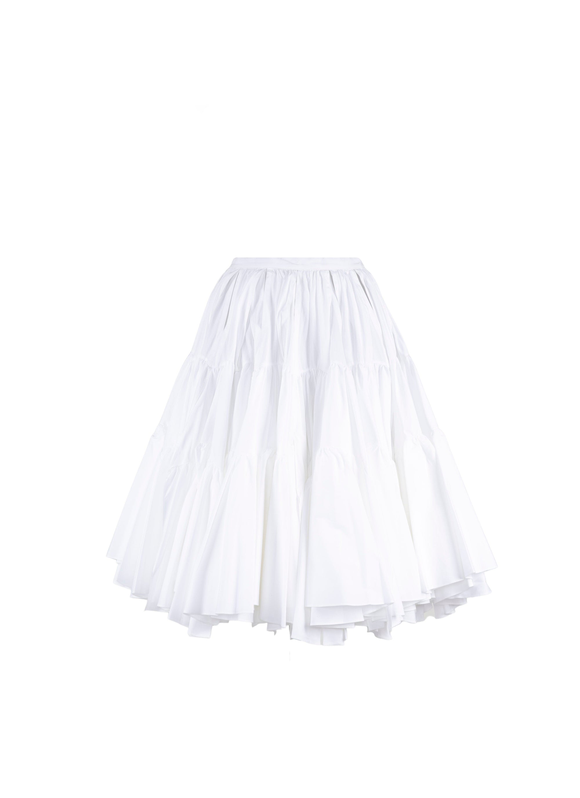 Jupe en popeline - Blanc