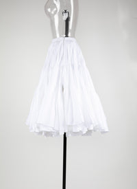Jupe en popeline - Blanc