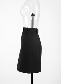 Canvas skirt - Black