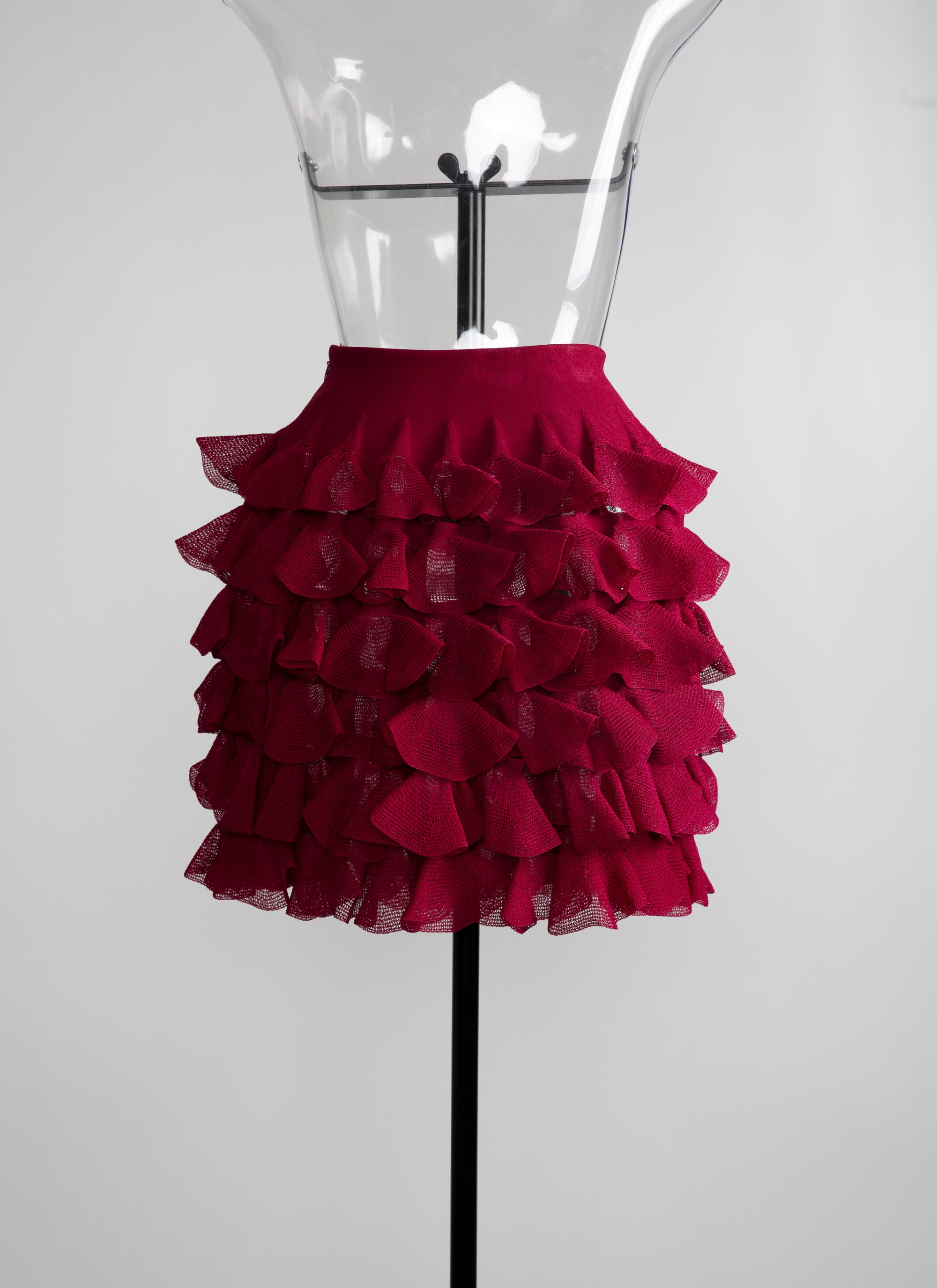 Jupe Habanera en soie - Magenta