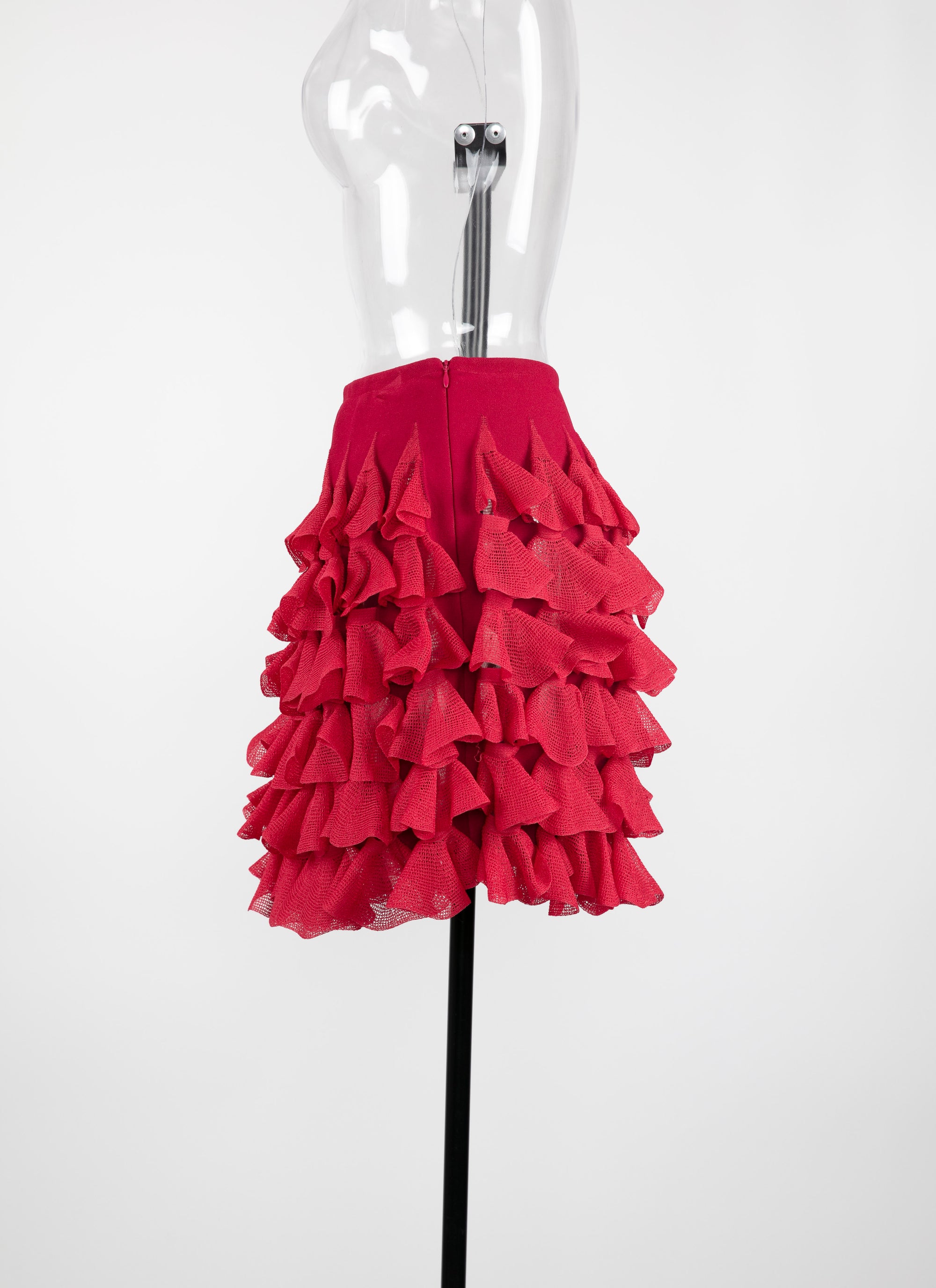 Silk habanera short skirt - Petunia