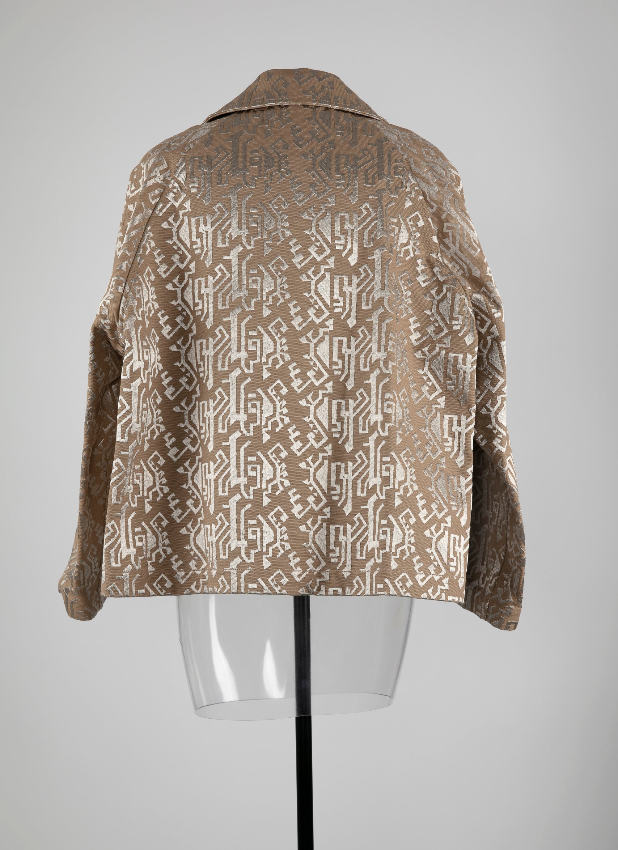 Manteau caban brodé - Beige