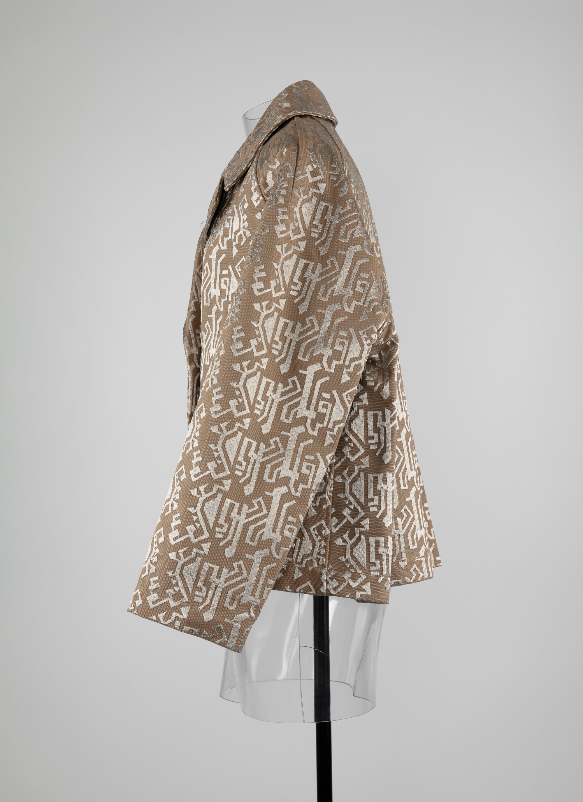 Manteau caban brodé - Beige