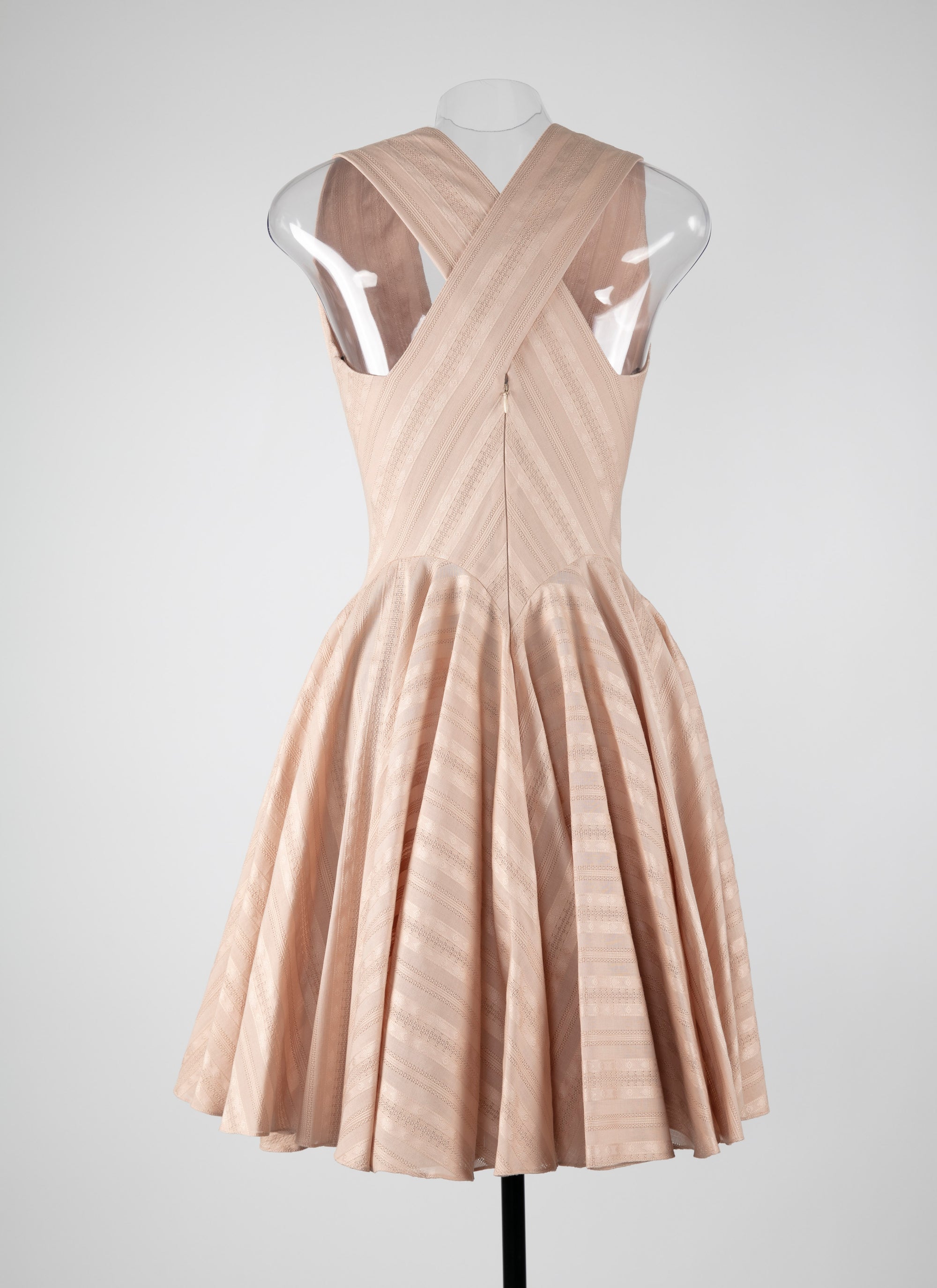 Flared dress - Nude