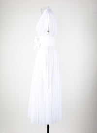 Belted midi dress - Snow White
