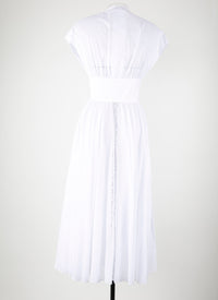 Belted midi dress - Snow White