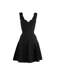 Robe évasée en maille - Noir