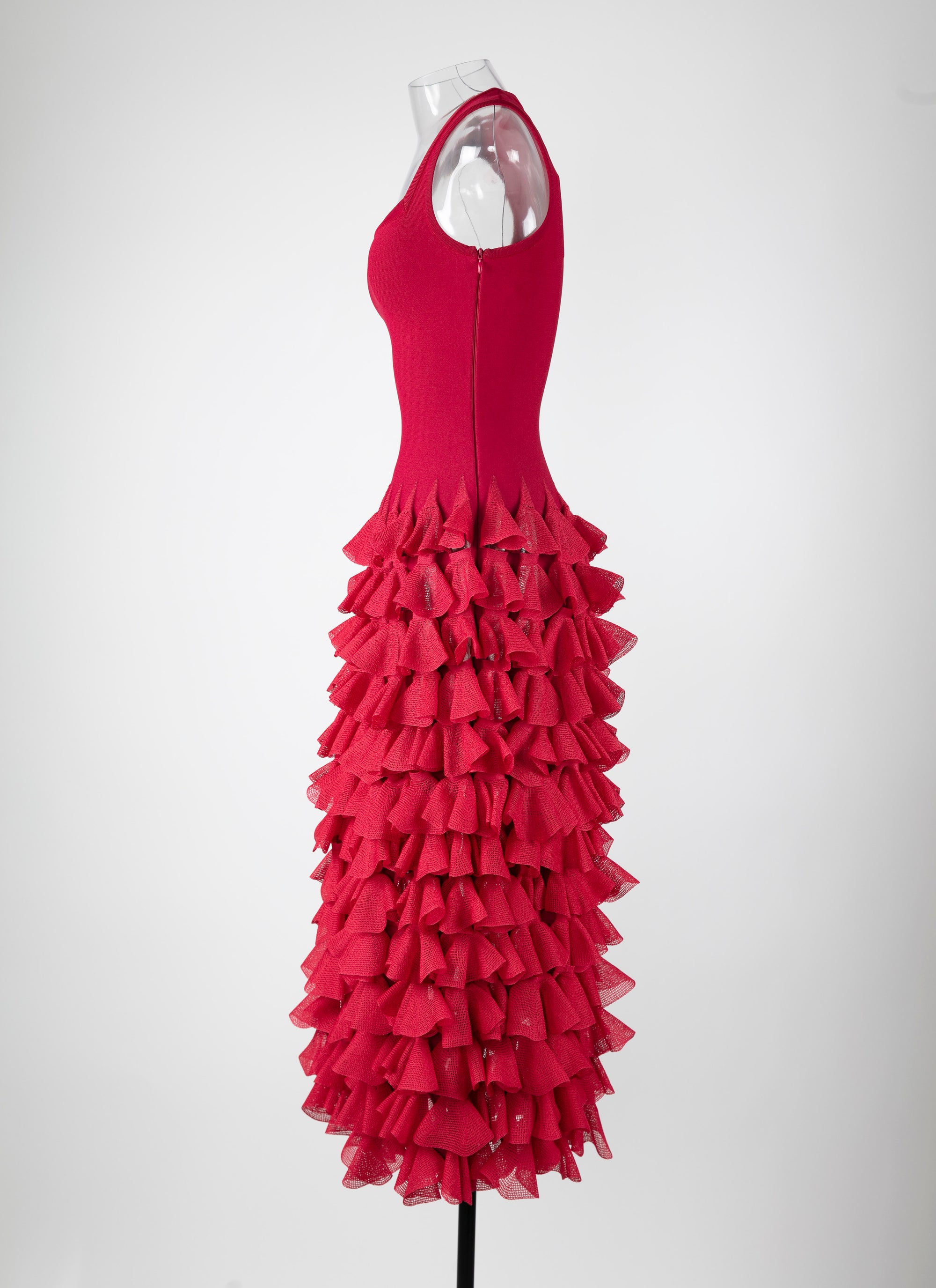 Knitted ruffled maxi dress - Petunia