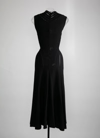 Flowing maxi dress - Black