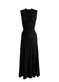 Flowing maxi dress - Black