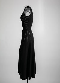 Flowing maxi dress - Black