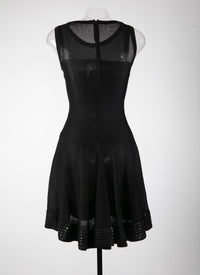 Robe sans manches à clous - Noir