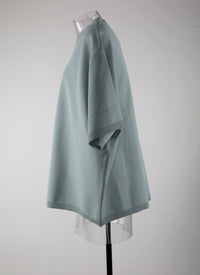 Pull à manches courtes en maille - Lagon