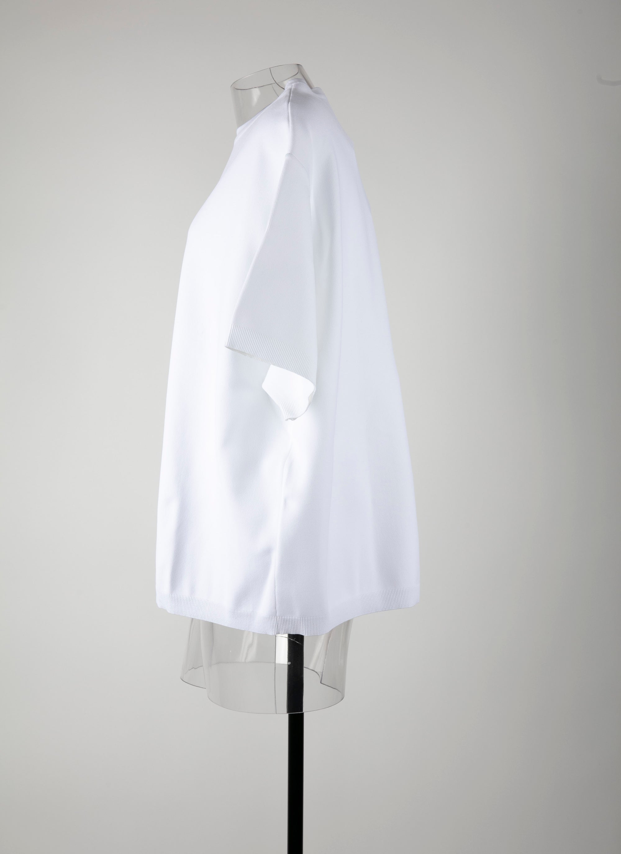 Pull à manches courtes en maille - Blanc