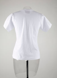 Alaïa logo T-shirt - White & Red