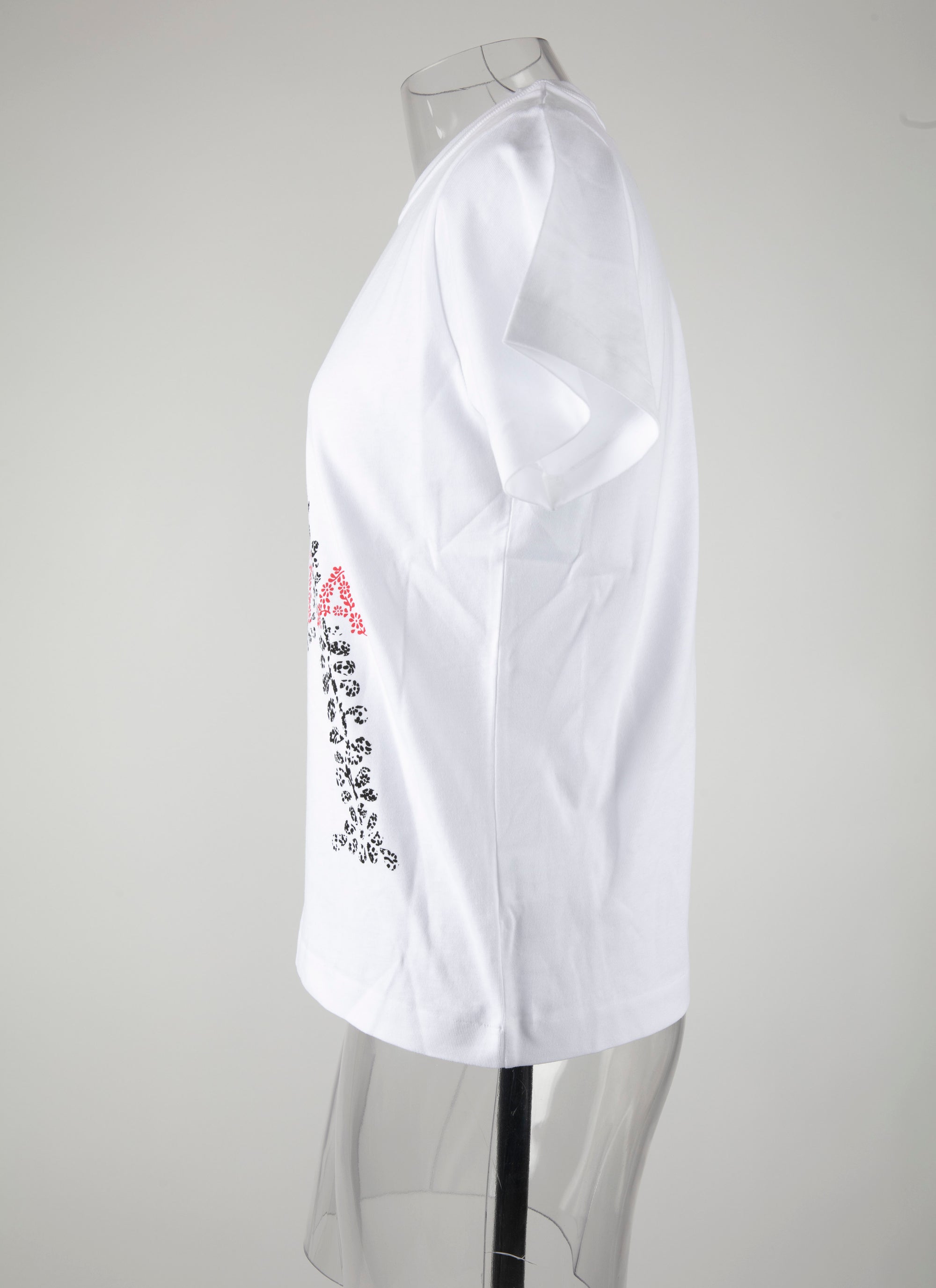 Alaïa logo T-shirt - White & Red