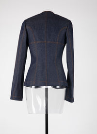 Veste en denim - Marine Foncé