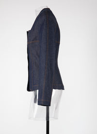 Veste en denim - Marine Foncé