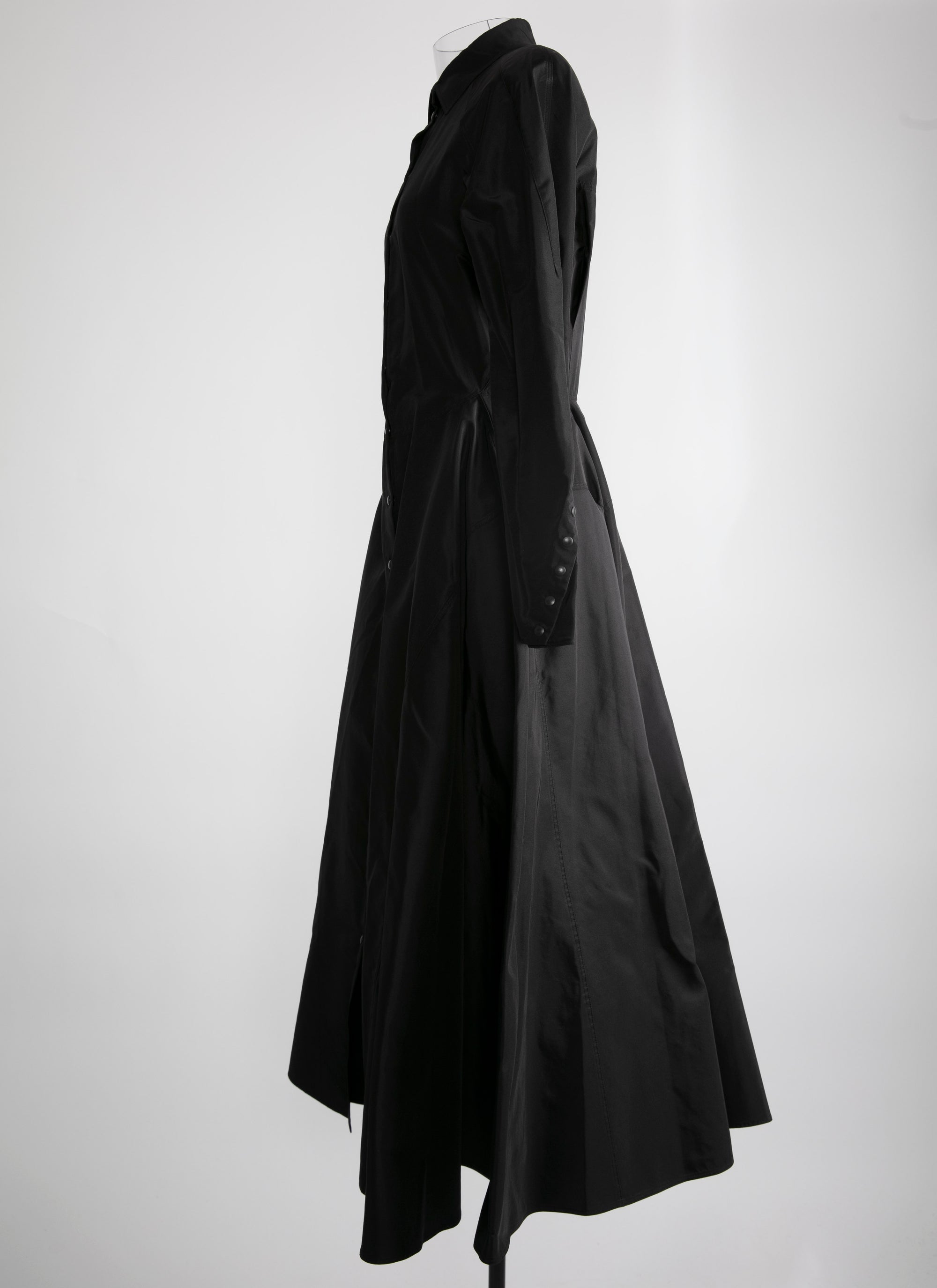 Robe chemise édition 1986 en soie - Noir