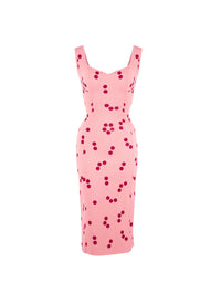Lightweight polka dot dress - Pink