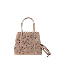 Sac cabas Mina en cuir - Sable