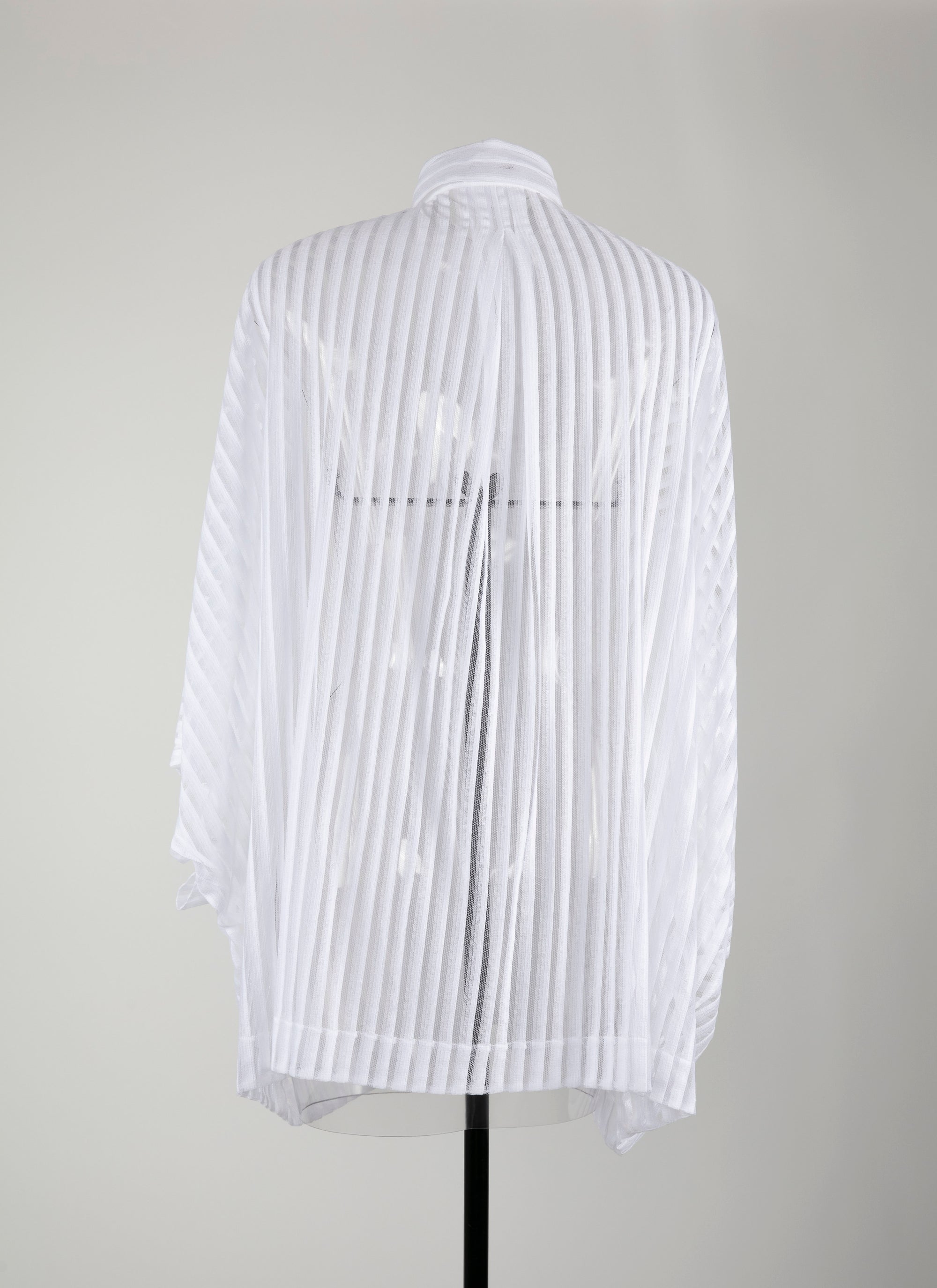 Oversize striped shirt - White