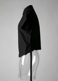 Chemise à manches courtes - Noir