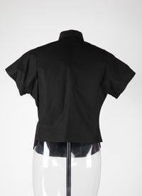 Chemise à manches courtes - Noir