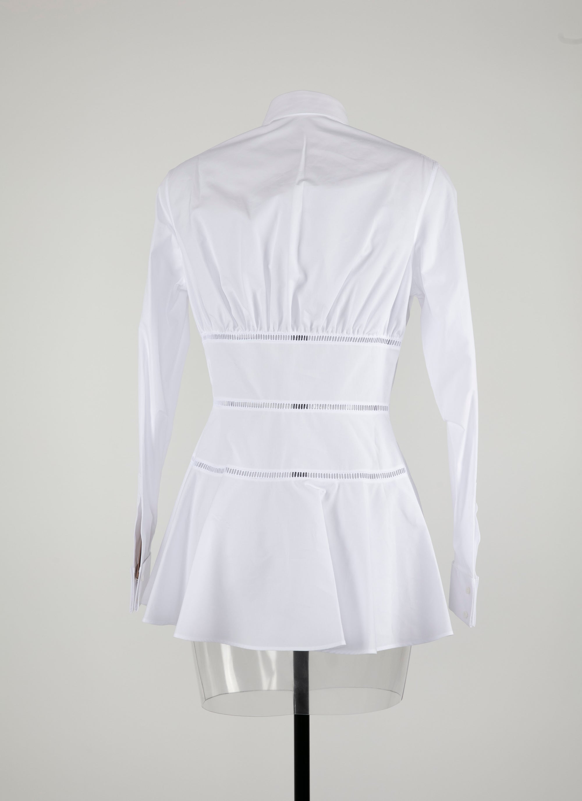 Openwork corset shirt - White