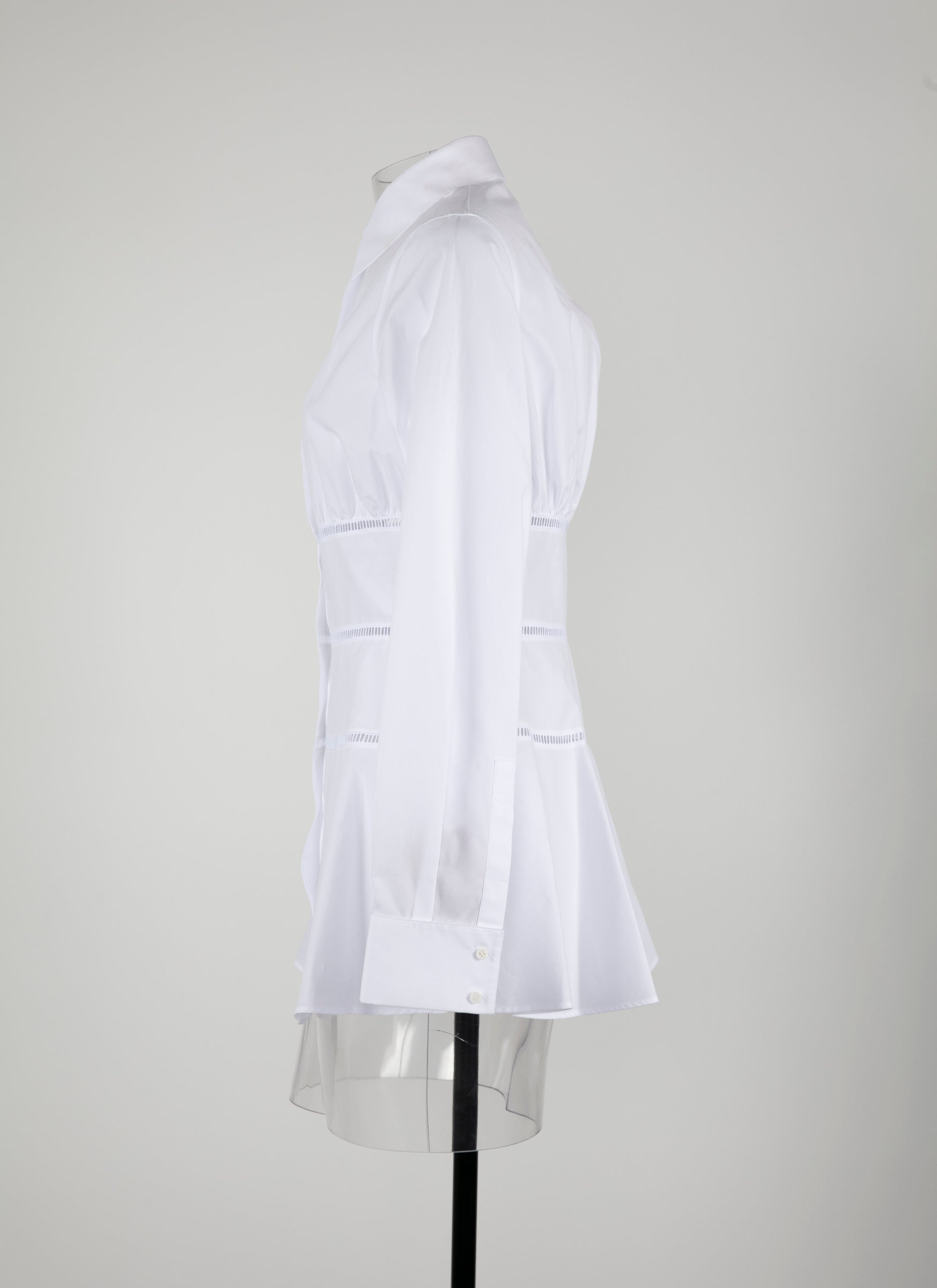 Openwork corset shirt - White