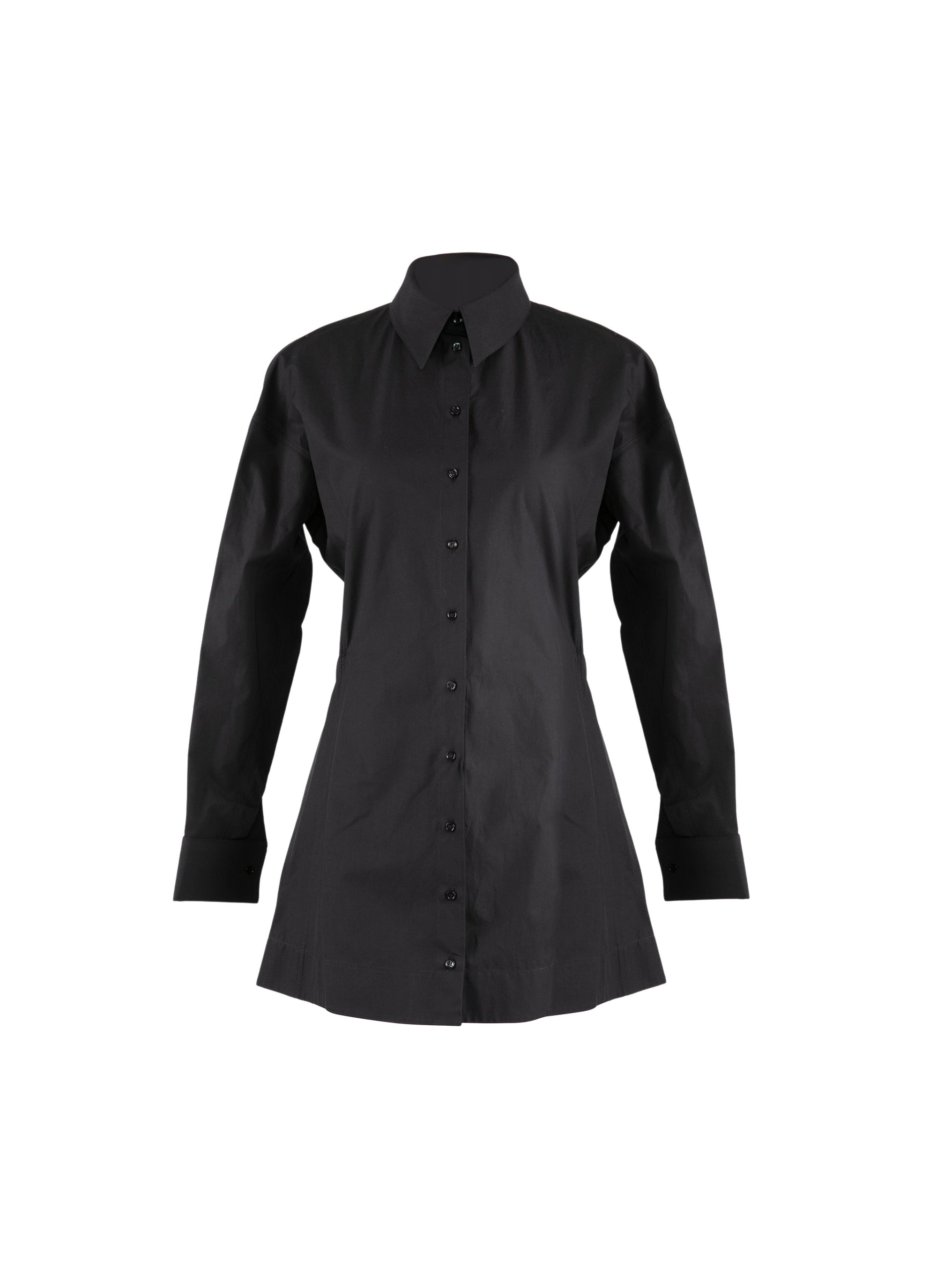 Japanese poplin shirt - Black