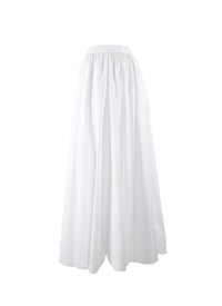 Pattern long skirt - White