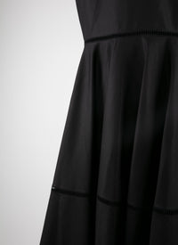 Robe à manches bouffantes - Noir