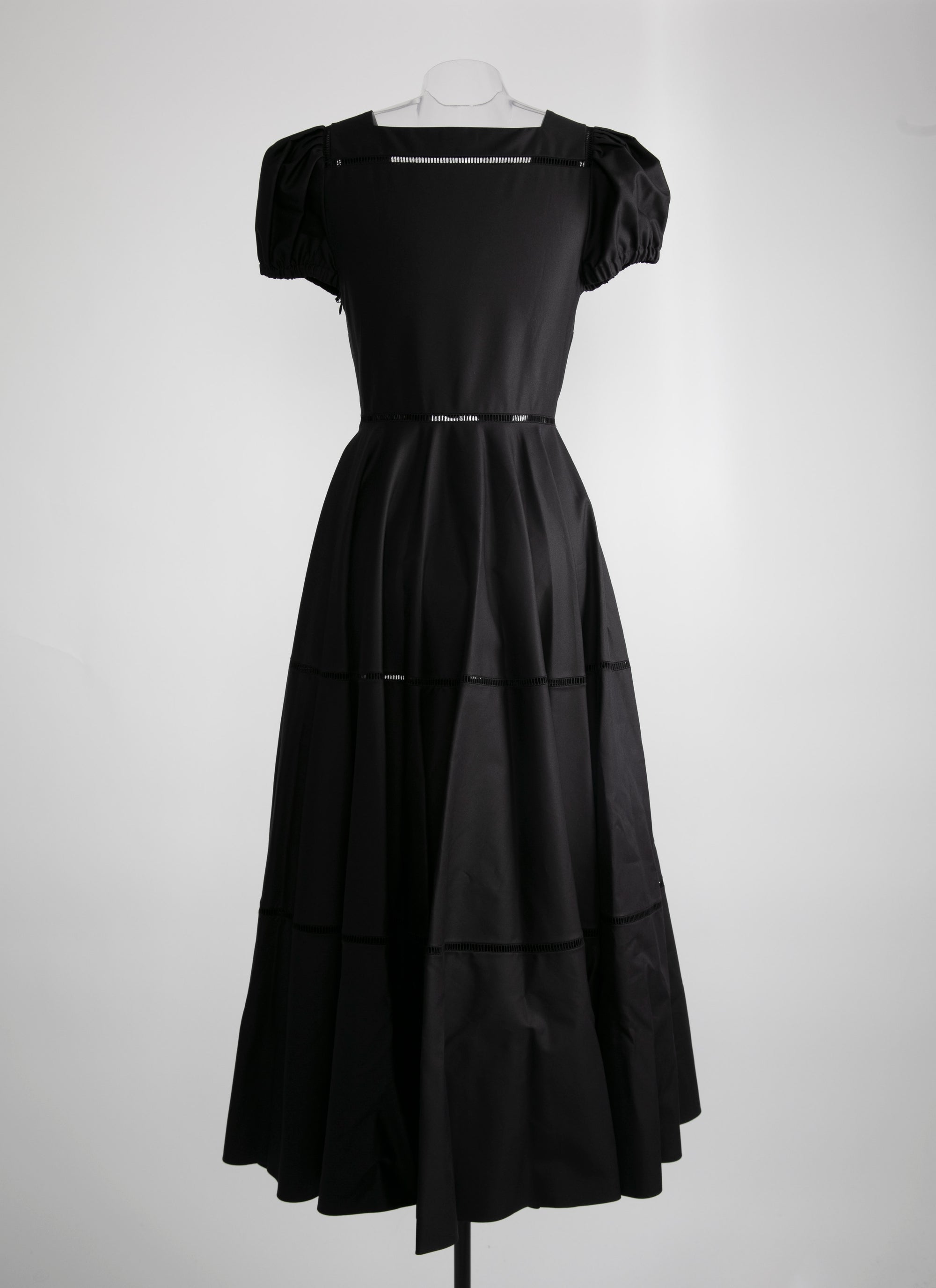 Robe à manches bouffantes - Noir