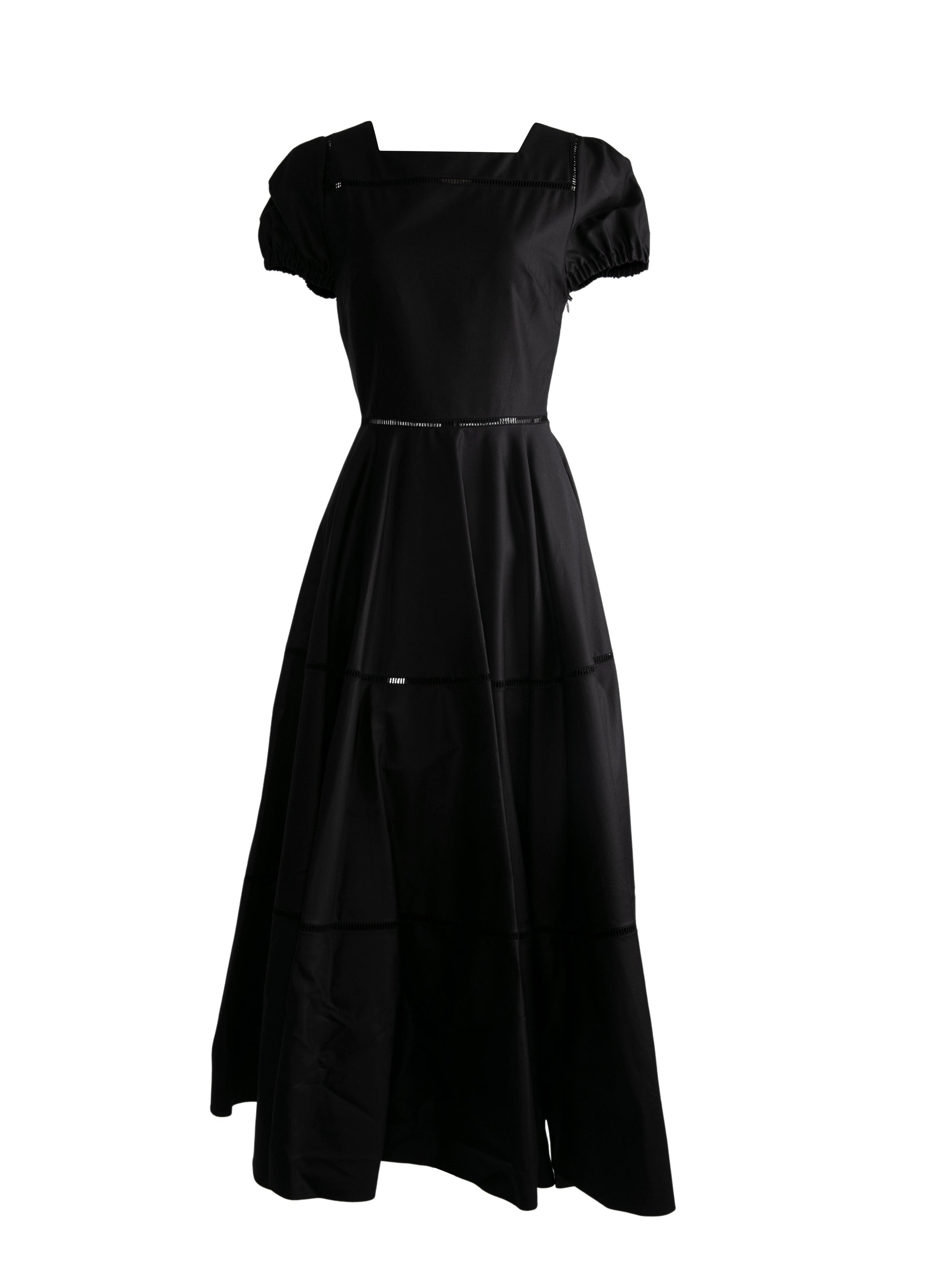 Robe à manches bouffantes - Noir