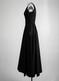 Sleeveless dress - Black