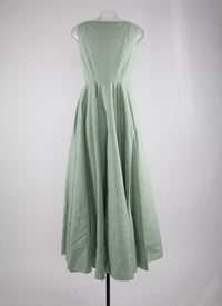 Sleeveless maxi dress - Celadon