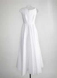 Robe longue sans manches - Blanc