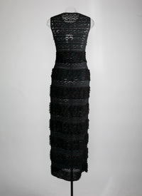 Robe à empiècements - Noir & Bleu