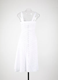 Psyche sleeveless dress - White