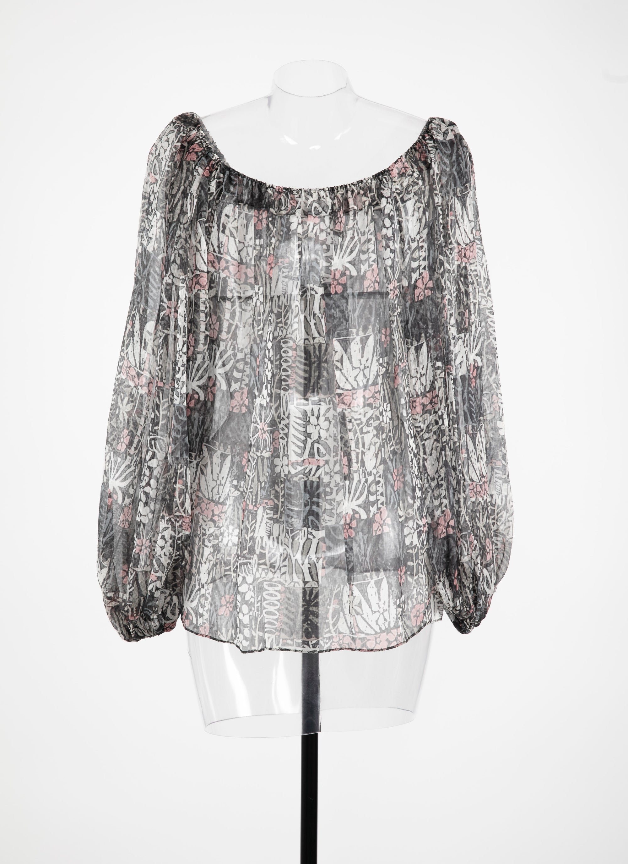 Silk floral blouse - Multicolour