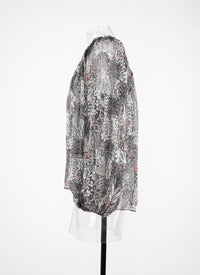 Silk floral blouse - Multicolour