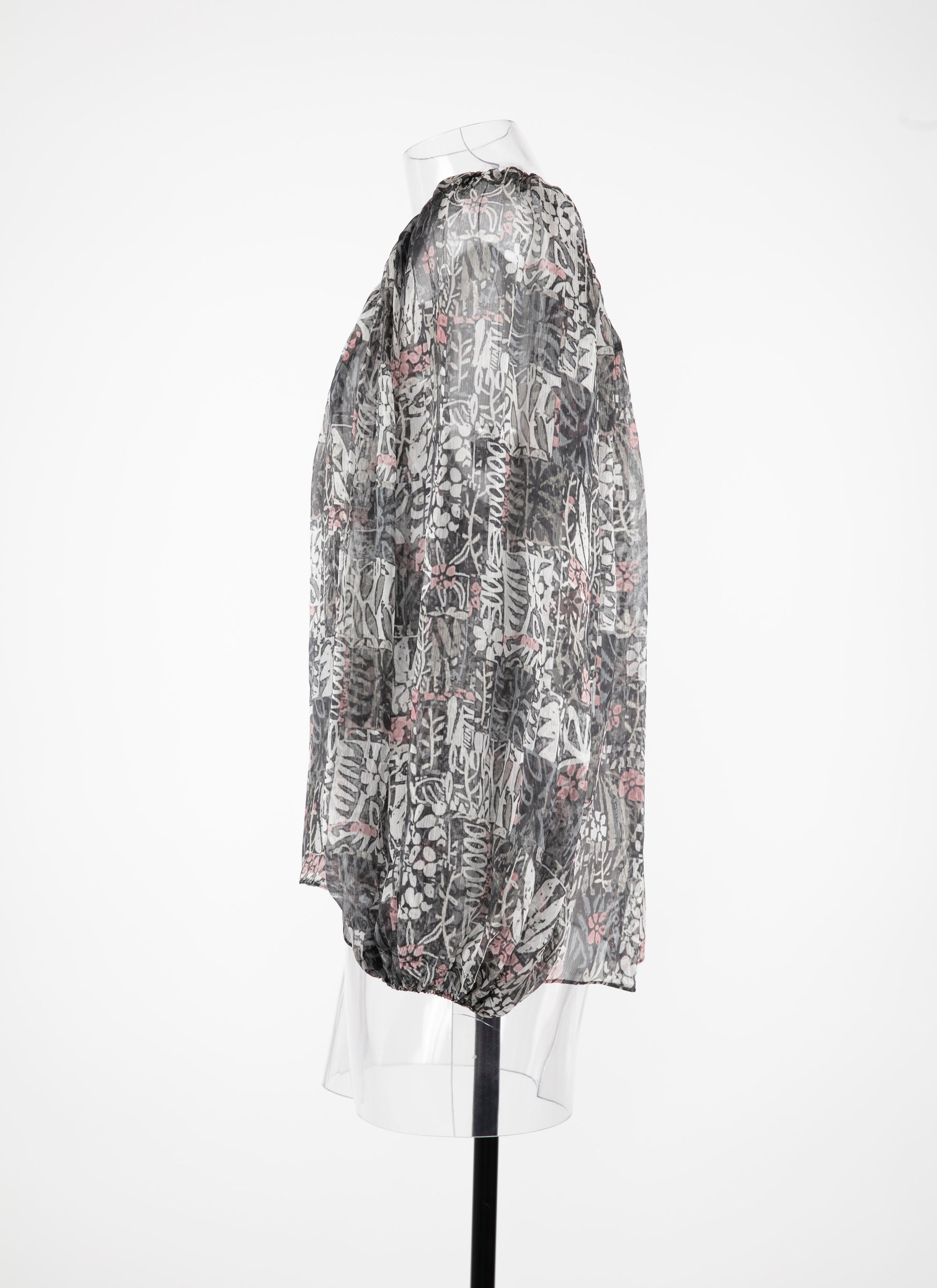 Silk floral blouse - Multicolour