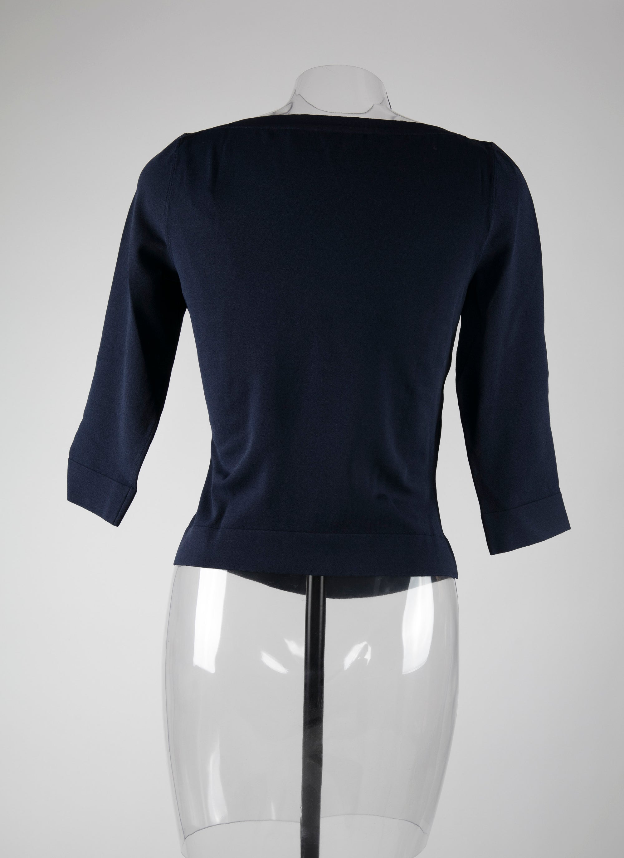 Pull à manches 3/4 en maille - Nuit