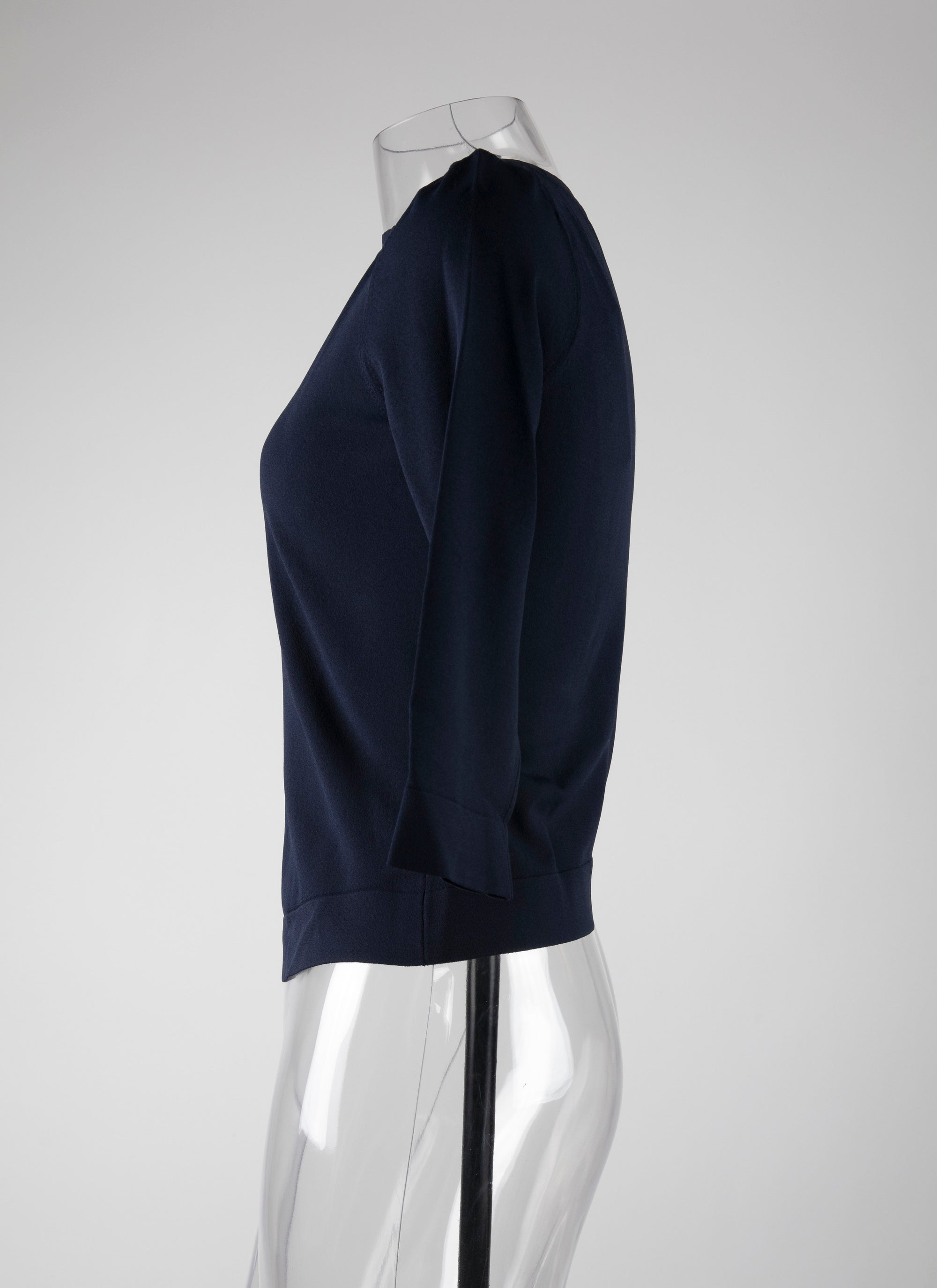 Pull à manches 3/4 en maille - Nuit